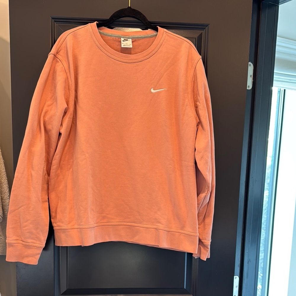 Nike Men's salmon Orange Sweatshirt